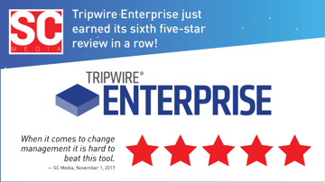 Tripwire EnterpriseがSC Magazineの５つ星評価を6年連続で獲得！！